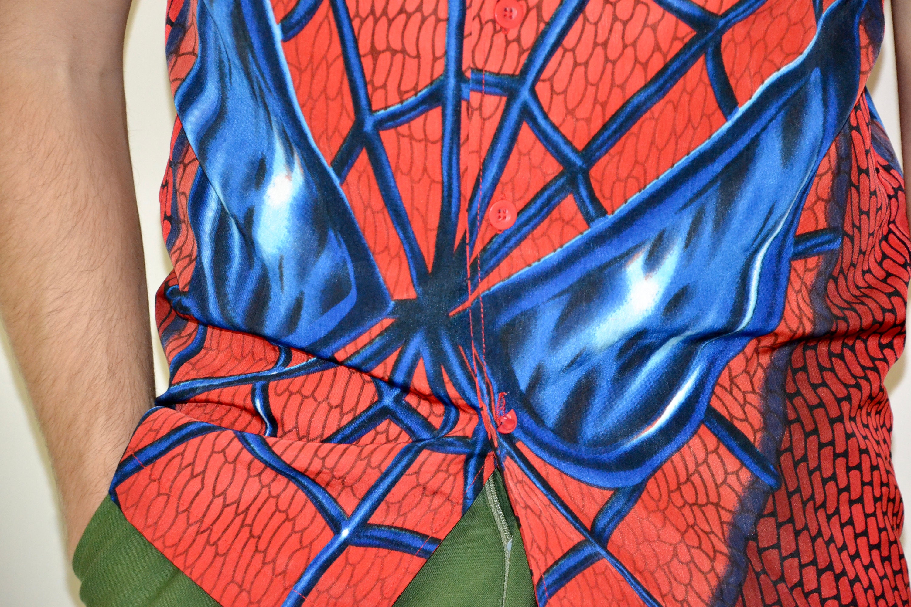 T-shirt Vintage Spider-Man Années 90 - Imprimé Unique Anvil, Taille L, Parfait état !
