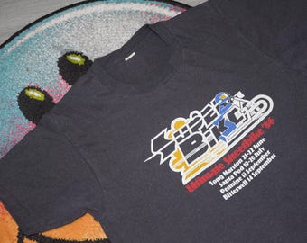 90s Vintage UFO Racing Motocross Jersey Size Medium Vtg Blue Gray