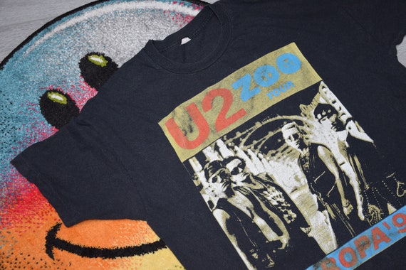 90年代ヴィンテージU2シャツサイズXラージvtgブラックZooropaツアー 