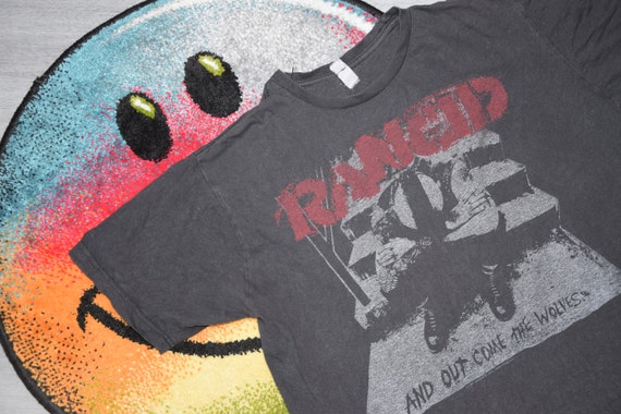 90s Vintage Rancid Shirt Size X Large Vtg Faded Black and Out Come 