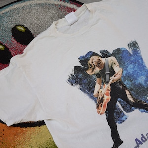 90s Vintage Bryan Adams shirt Size X Large vtg white 18 till i die tour promo rock band tee Sz XL (hard rock, vtg heavy metal tee)