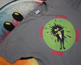 80s Vintage Vision Psycho Stick shirt size X Large vtg gray Skateboard tee Sz XL (vtg vision street wear tee, skateboarding shirt)