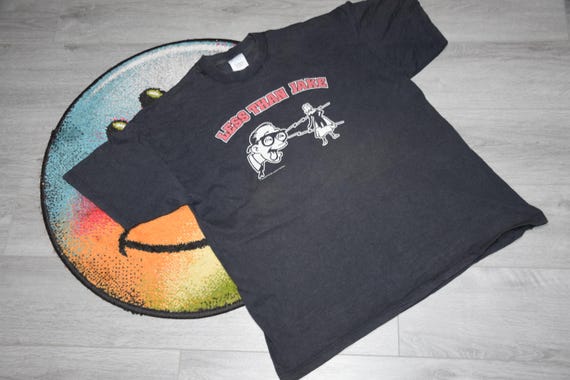 90s Vintage Less Than Jake Shirt Size X Large Vtg Faded Black Ska