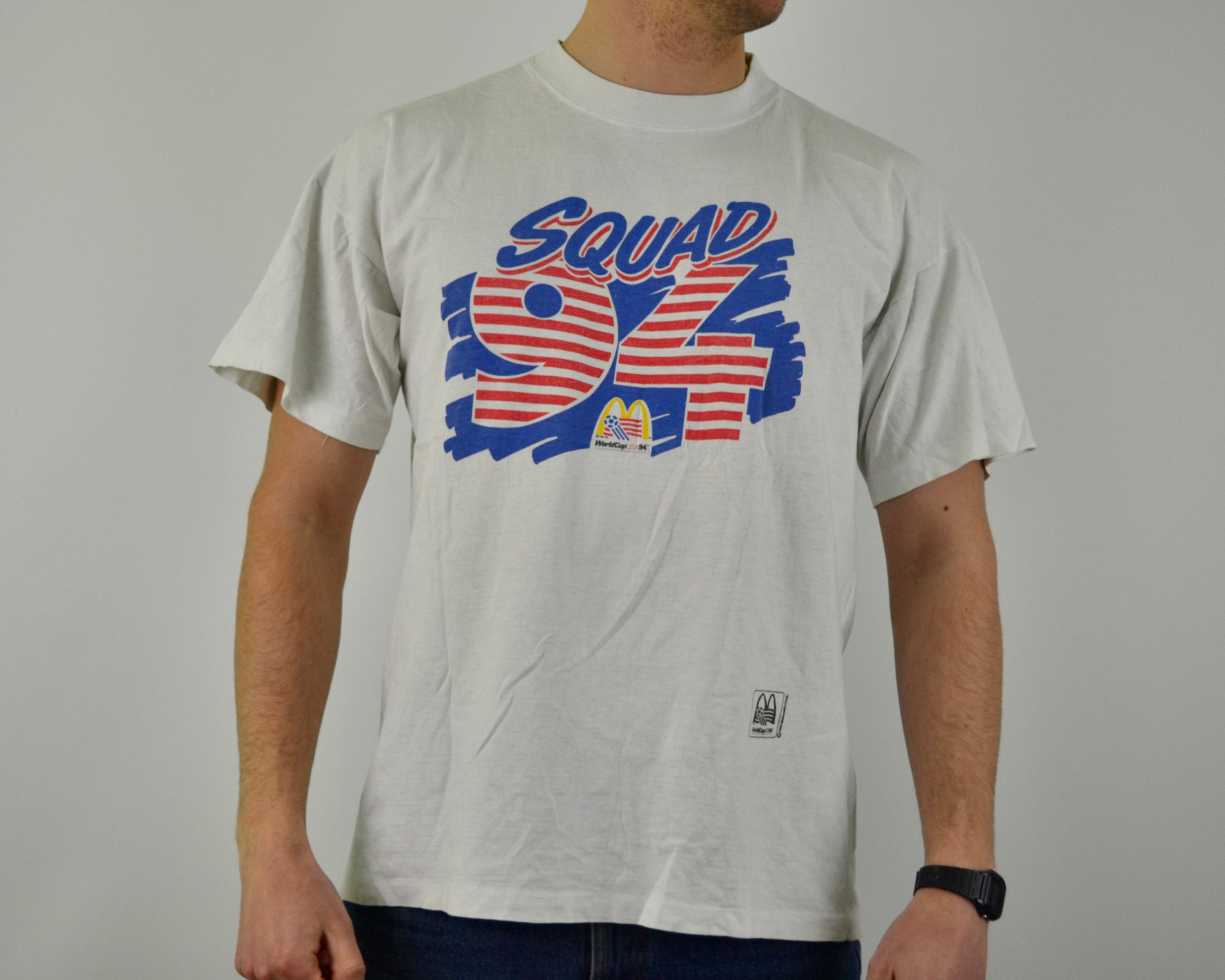 90s Vintage World Cup 94 Shirt Size XL Vtg White Soccer Promo Tee