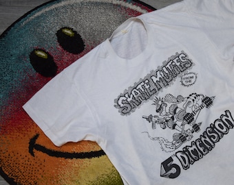 80s Vintage Skate muties from the 5th dimension shirt size Large vtg white Bristol Skateboard magazine tee Sz L (vtg streetwear tee)
