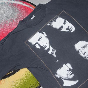80s vintage U2 shirt Size Large vtg black rock band tee Sz L (Irish rock band tee, alternative)