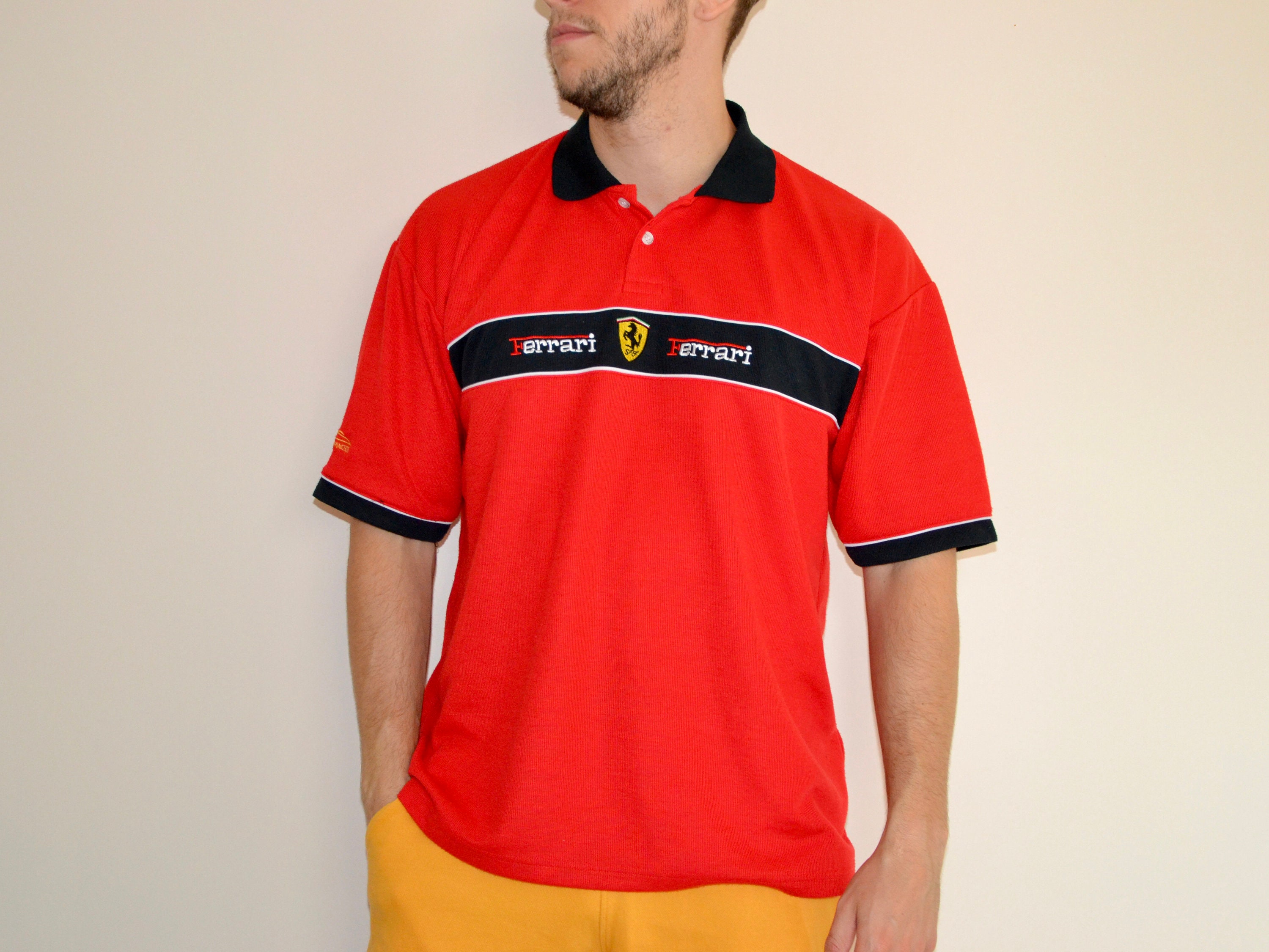 Ferrari Polo Shirt Etsy Ireland