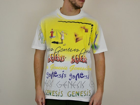 90s vintage Genesis shirt Size X Large vtg white … - image 2