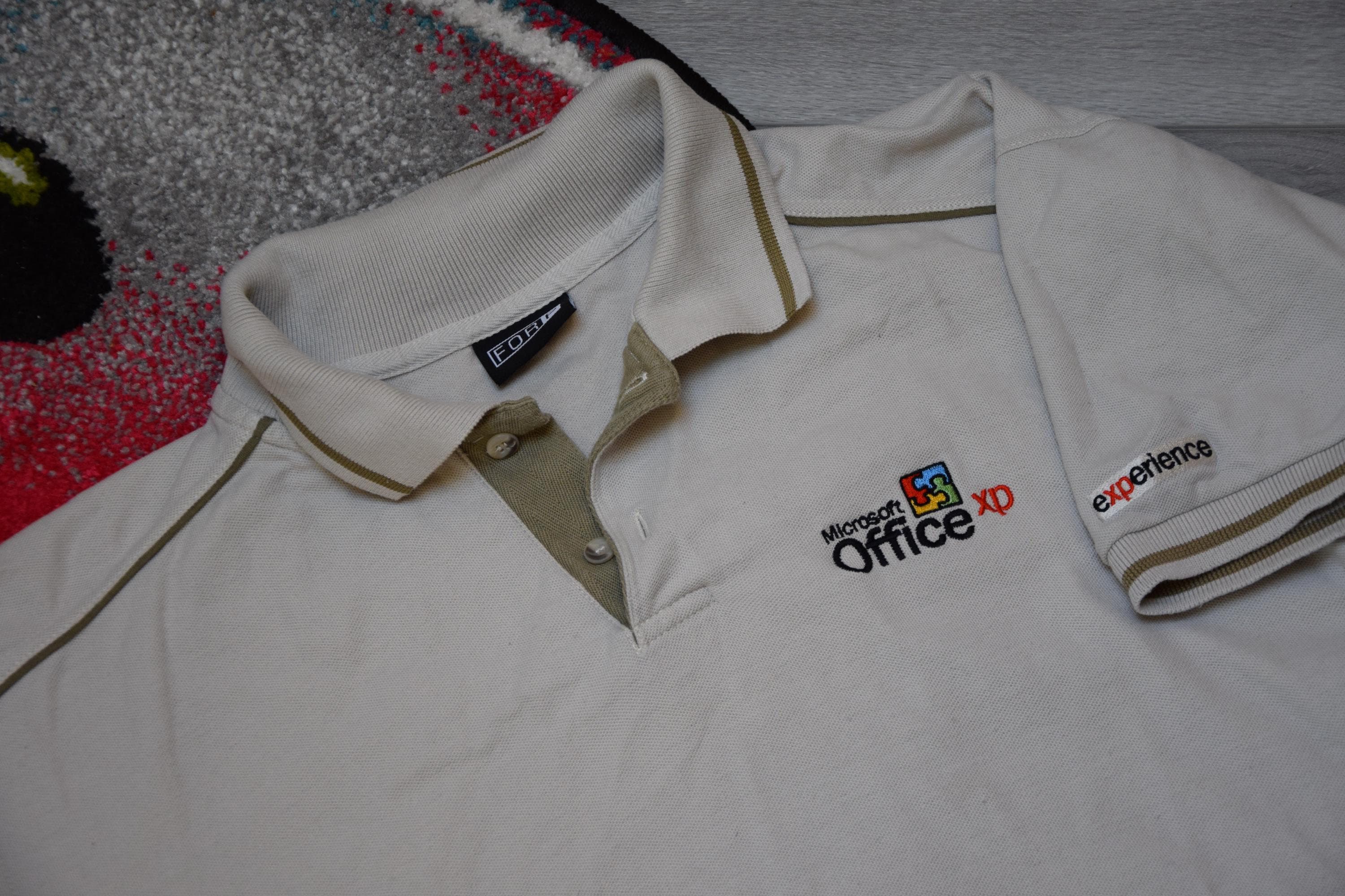 Vintage Microsoft Office XP Shirt Size Large Vtg White IT Corporation Hardware Promo Polo Tee Sz L vintage PC Shirt Etsy
