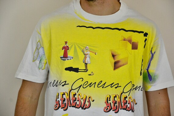 90s vintage Genesis shirt Size X Large vtg white … - image 3