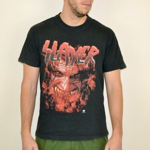 90s vintage Slayer shirt size Medium Vtg black thrash metal rock band tee Sz M (vintage metal shirt, vtg band shirt)