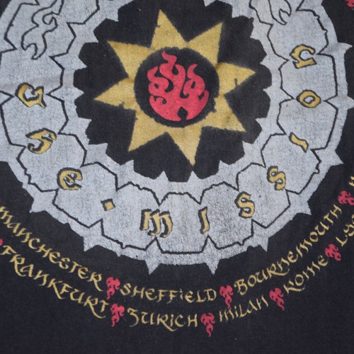 90s Vintage The Mission shirt Size X Large vtg black goth rock band shops tee Sz XL Single stitch