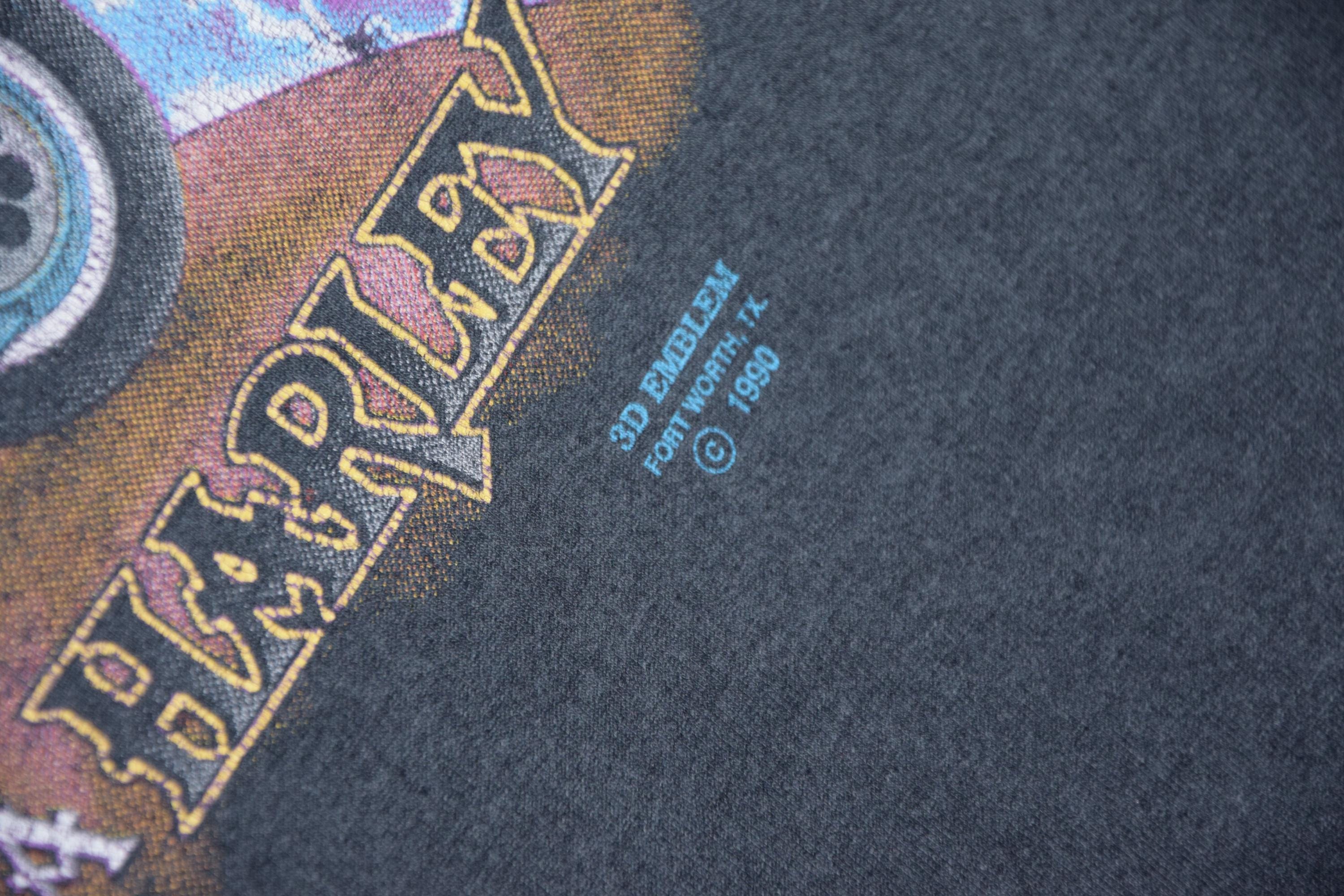 90s Vintage Harley Davidson Wizard Shirt Size Large Vtg Faded 3d