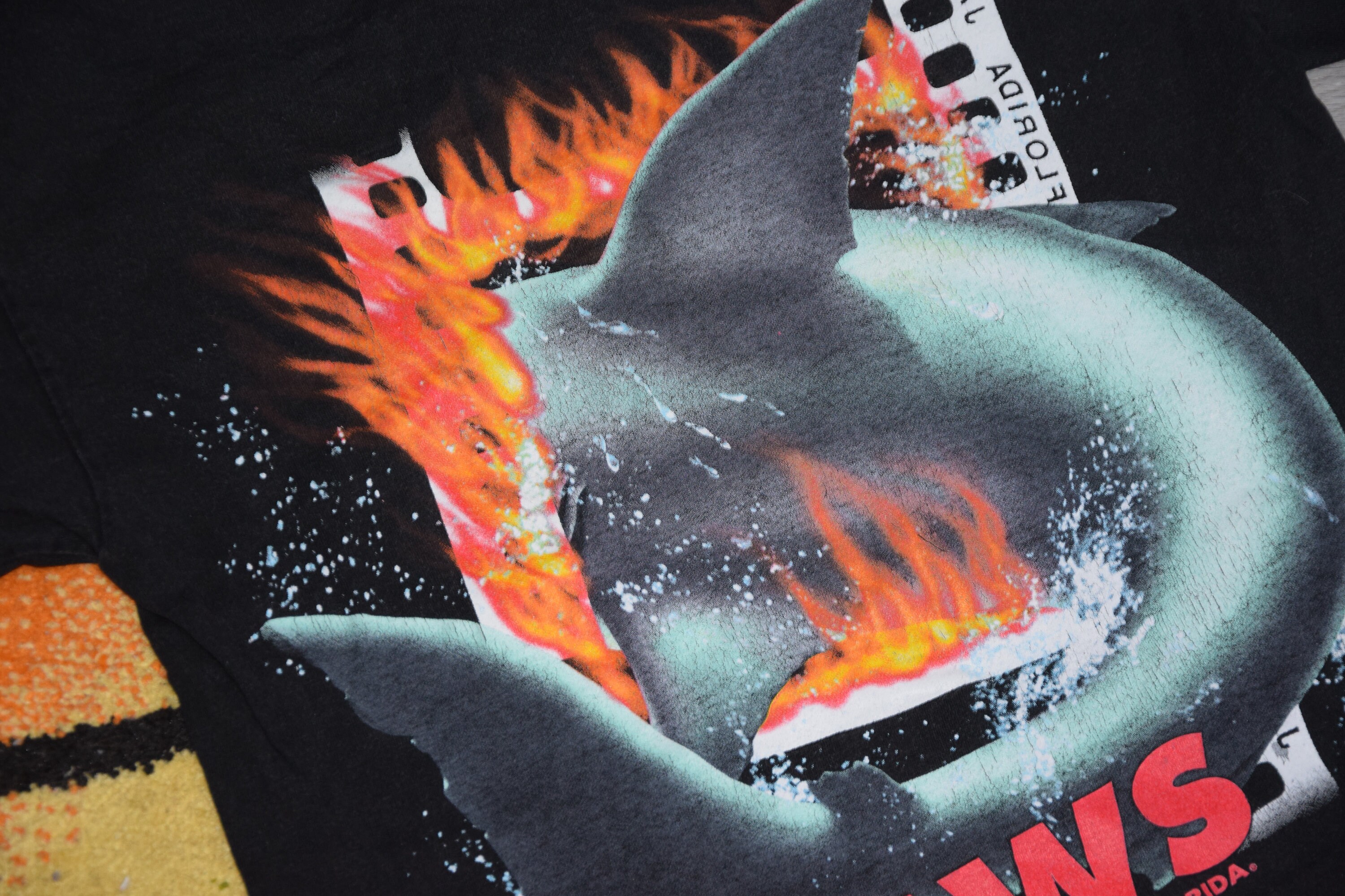 90s Vintage Jaws Shirt Size Medium Vtg Black Horror Movie 90s Vintage Jaws Shirt Size Medium Vtg Black Horror Movie