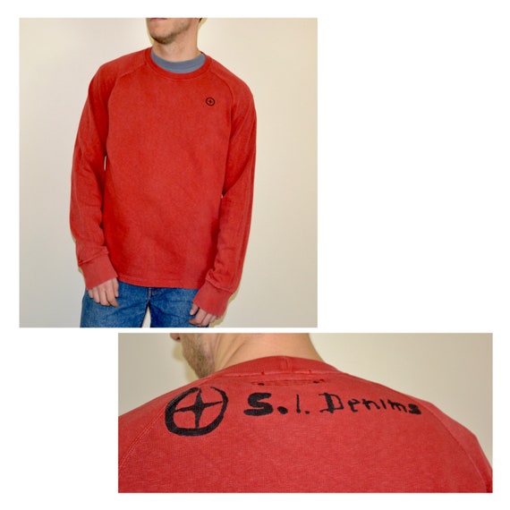 Vintage Stone Island Denims Sweatshirt Size X Large Vtg Faded