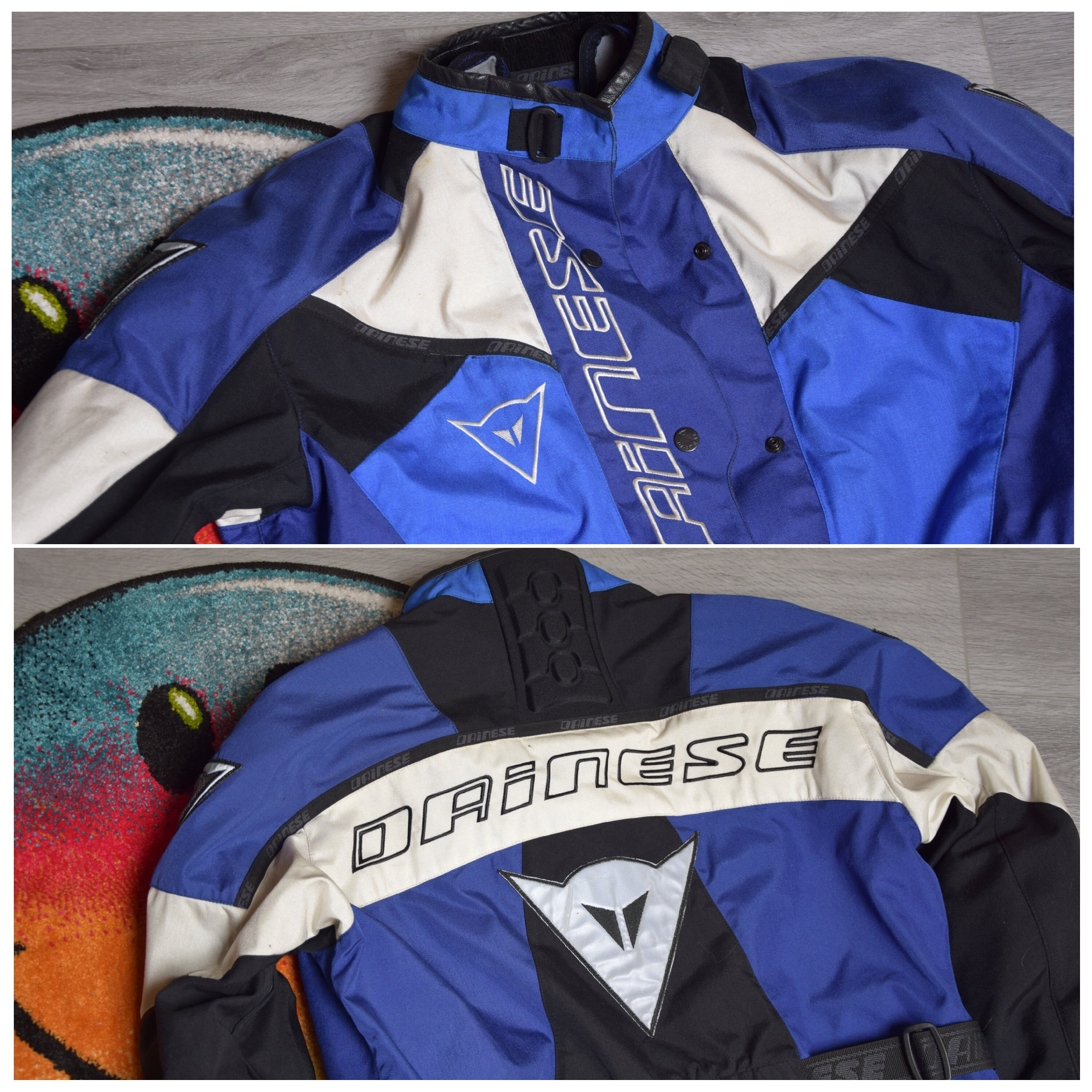 90s Vintage Dainese Jacket Size Medium Vtg Blue Motocross MS