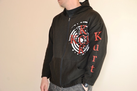 90s Vintage Nirvana Hoodie Size X Large Vtg Black Grunge 90s Vintage Nirvana Hoodie Size X Large Vtg Black Grunge