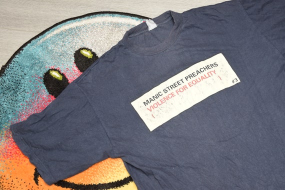Vintage 90s Manic Street Preachers Slash N Burn t-shirt rare