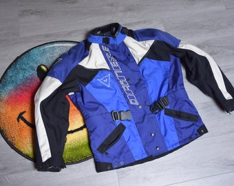 Dainese バイクジャケット 青/白 90s Vintage Dainese Jacket Size Medium Vtg Blue Motocross MS