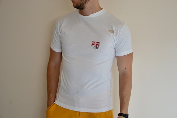 90s Vintage Marlboro Shirt Size Medium Vtg White Adventure Team