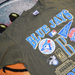 90s Vintage Blue Jays Toronto shirt Size X Large vtg khaki canadian baseball tee SZ XL
