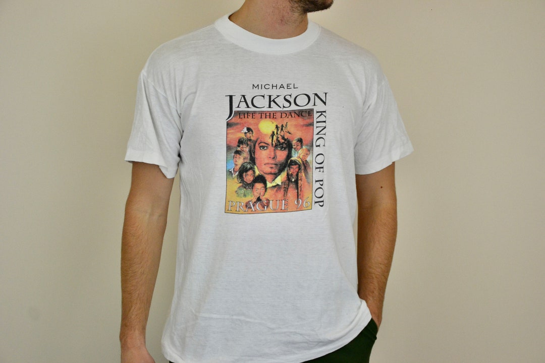 「⚠️ガチ最終値下」3house着用90s MICHAEL JACKSONTシャツ 90s Vintage Michael Jackson Shirt Size Large Vtg White World Tour
