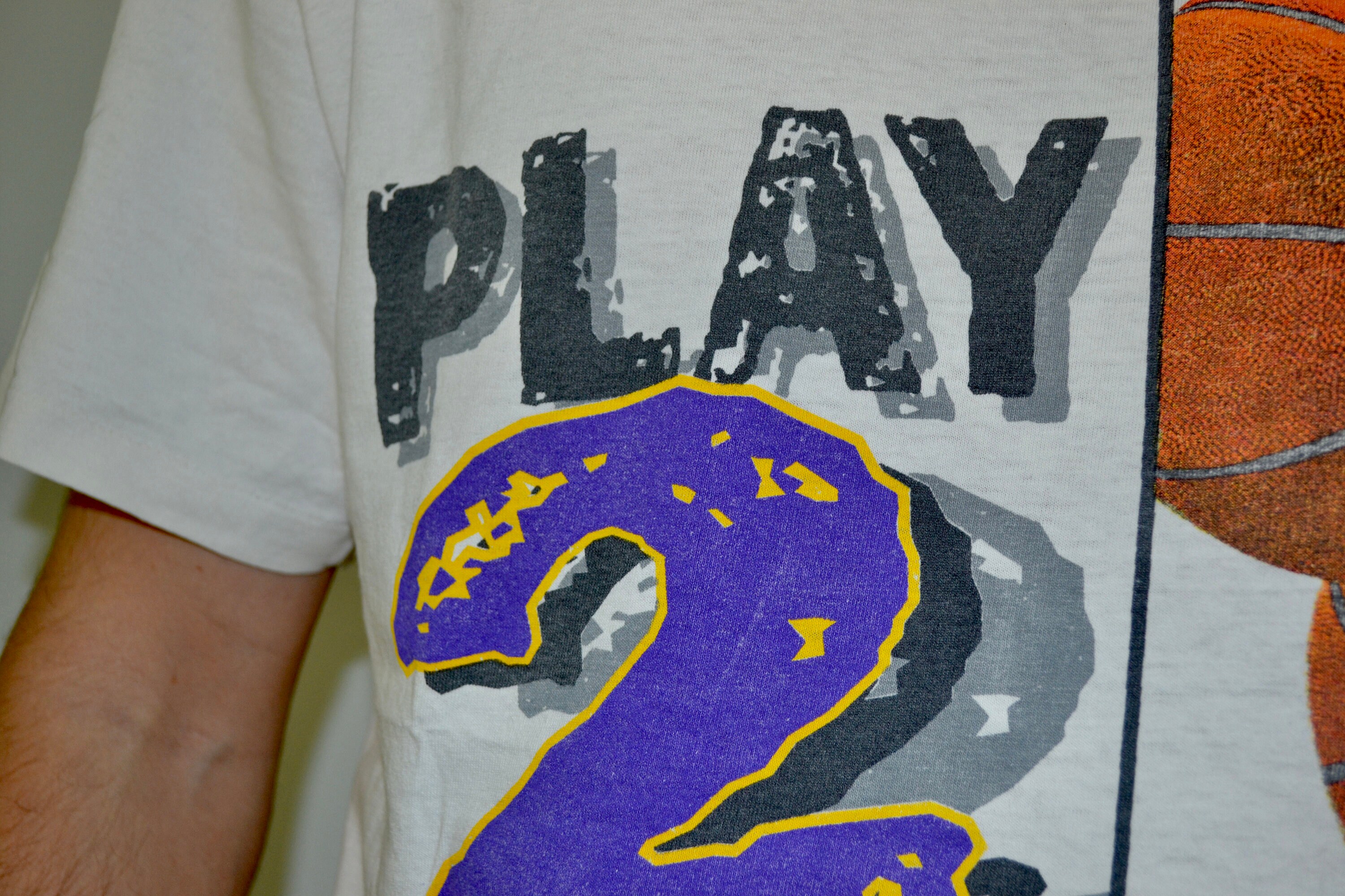 80’90’vintage NBA Tシャツ サイズL Vintage NBA basketball retro Sport team Tee shirt – Vintage