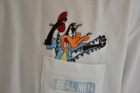 90s vintage Daffy Duck shirt Size XXLarge vtg whi… - image 3