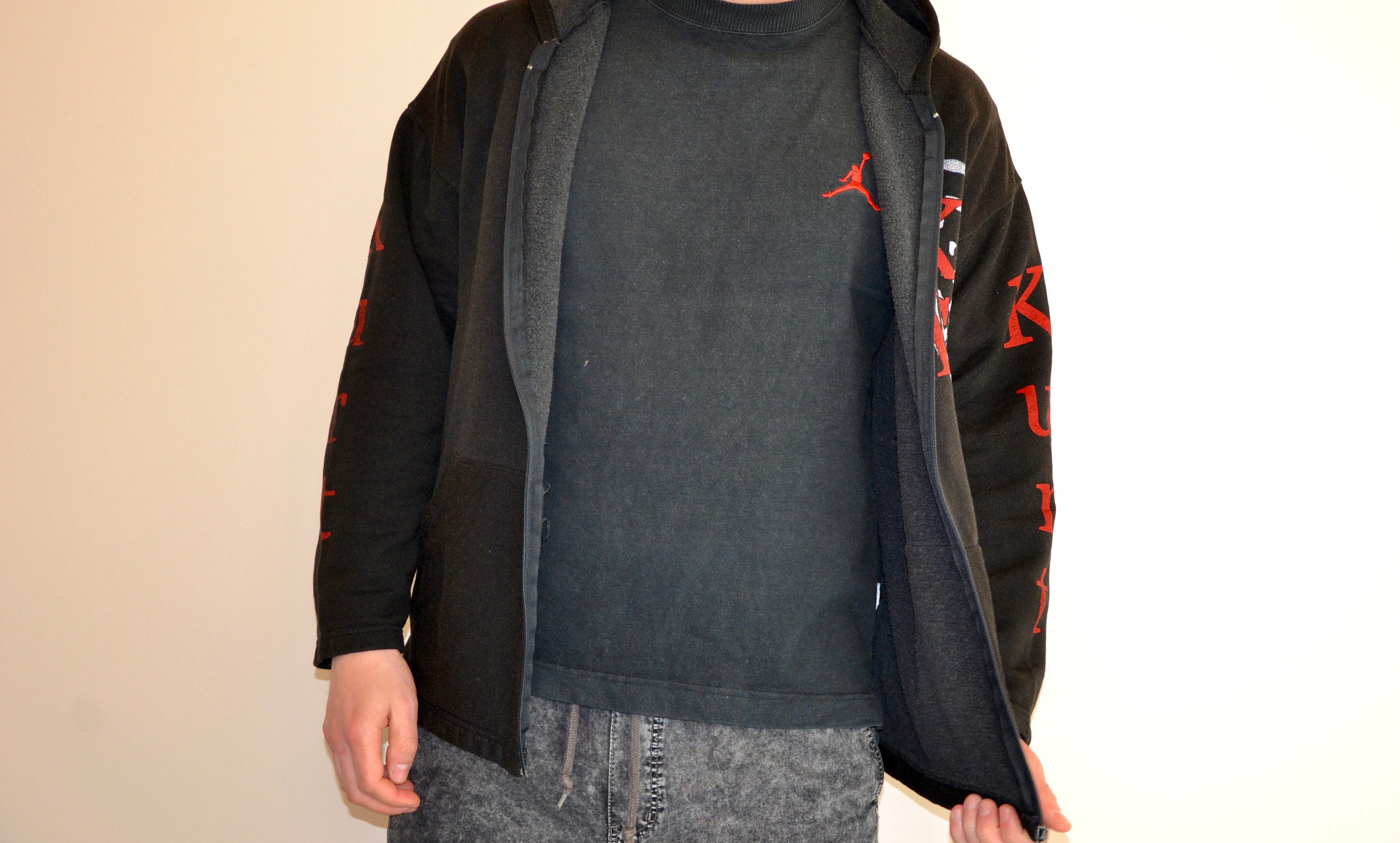 90s Vintage Nirvana Hoodie Size X Large Vtg Black Grunge 90s Vintage Nirvana Hoodie Size X Large Vtg Black Grunge