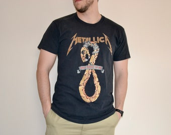メタリカ　ツアーTシャツ　ヴィンテージ　L メタリカ ヴィンテージ 復刻グラフィック ロック ツアー コンサート T