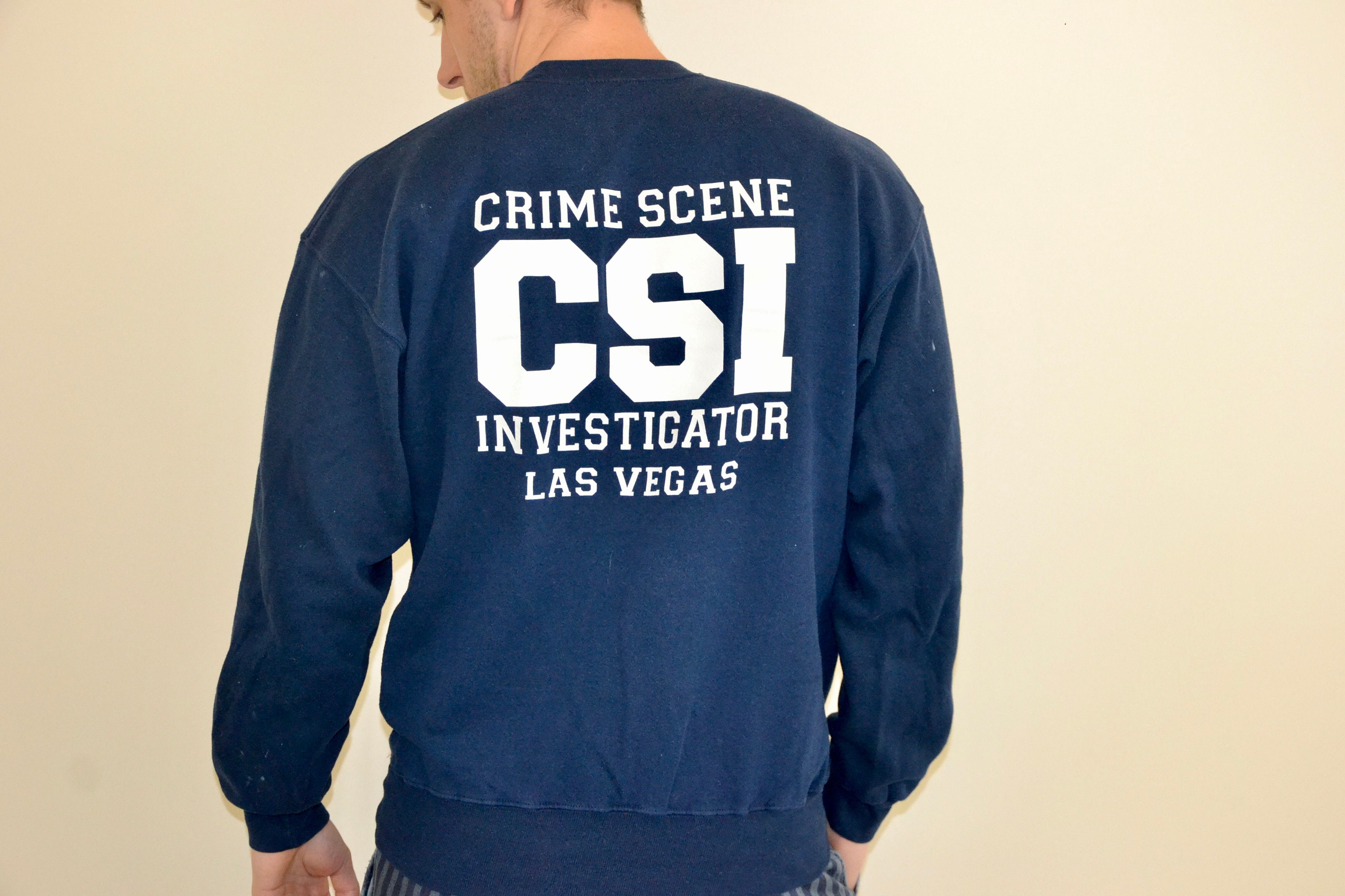 ヴィンテージ CSI スウェットシャツ サイズ L ヴィンテージ ブルー 