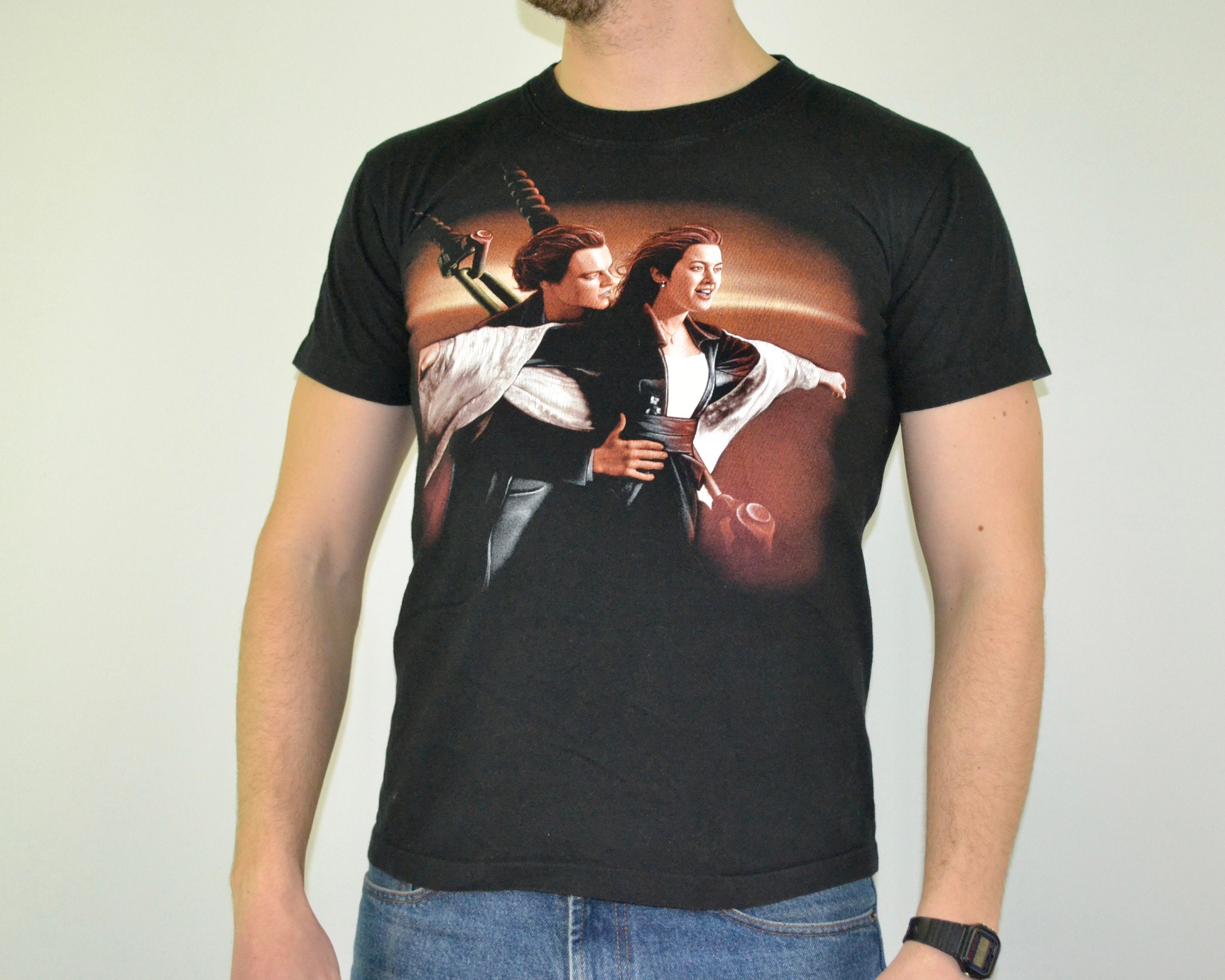 Vintage Titanic Shirt Size Small Medium Vtg Black Movie Vintage Titanic Shirt Size Small Medium Vtg Black Movie