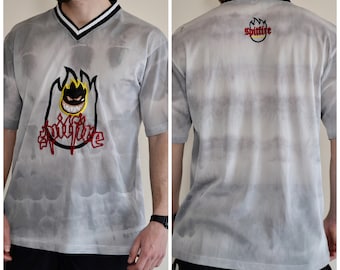 90s Vintage Spitfire Shirt Size X Large Vtg Gray Tie Dye