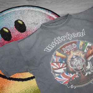 90s vintage Motorhead shirt size X Large Vtg distressed faded black rock band tee Sz XL