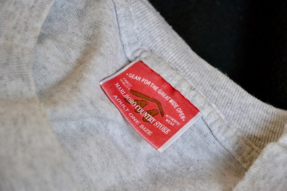 90s vintage Marlboro shirt Size XL vtg gray cowbo… - image 6