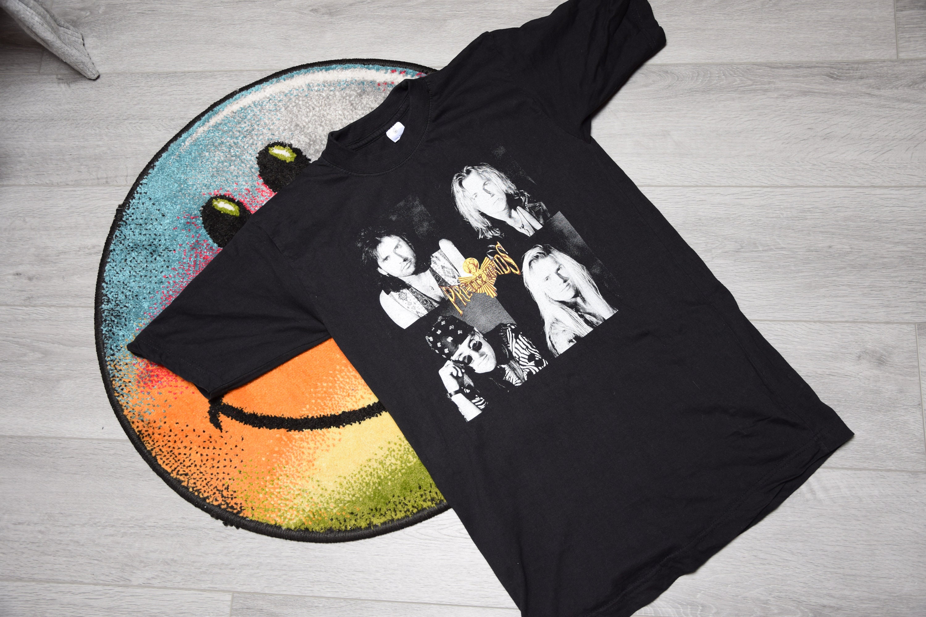90s Vintage Pretty Maids Shirt Size Medium Vtg Black Screamin Live 