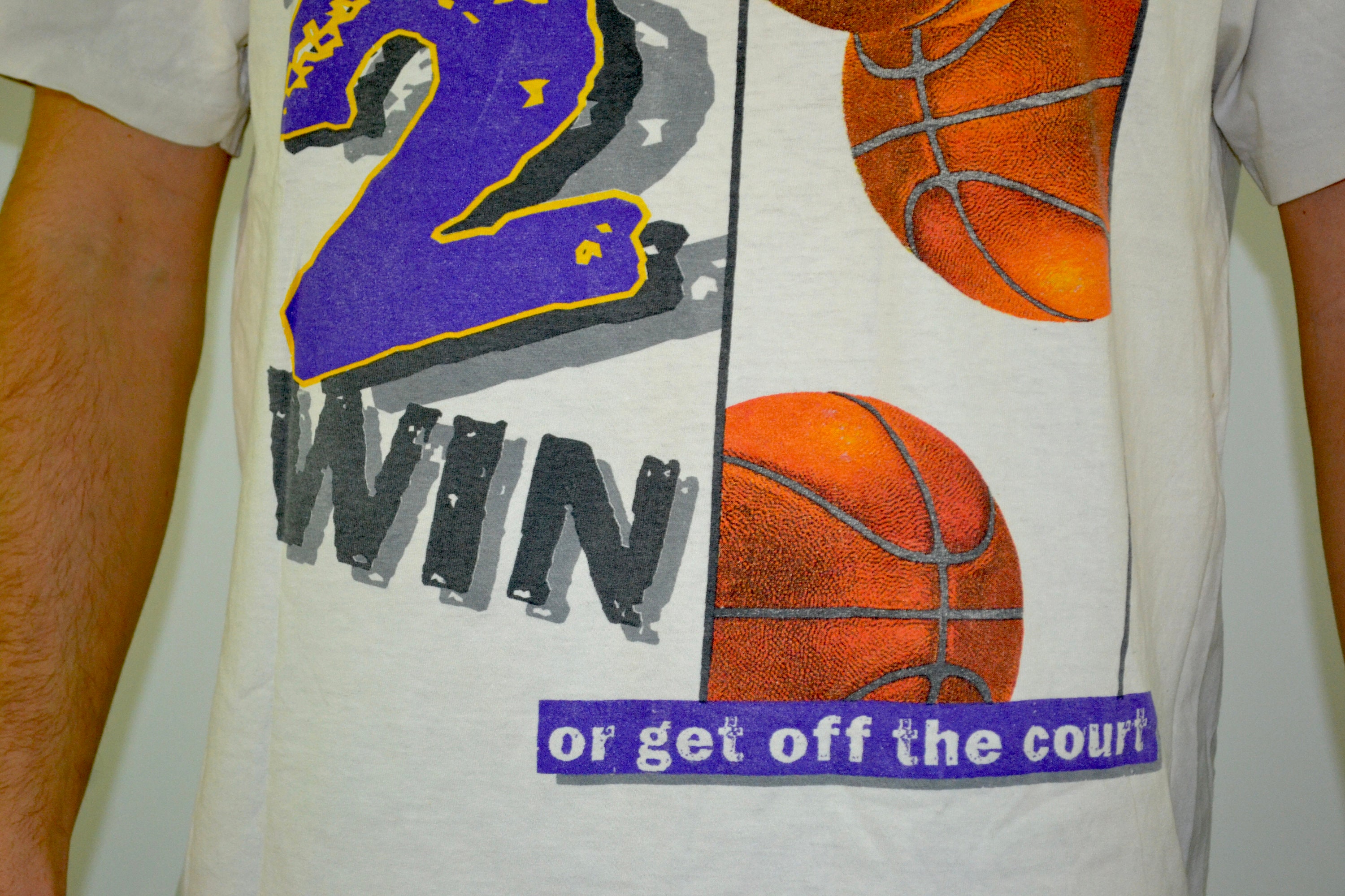 90s Vintage Basketball Shirt Size XL Vtg White Distressed