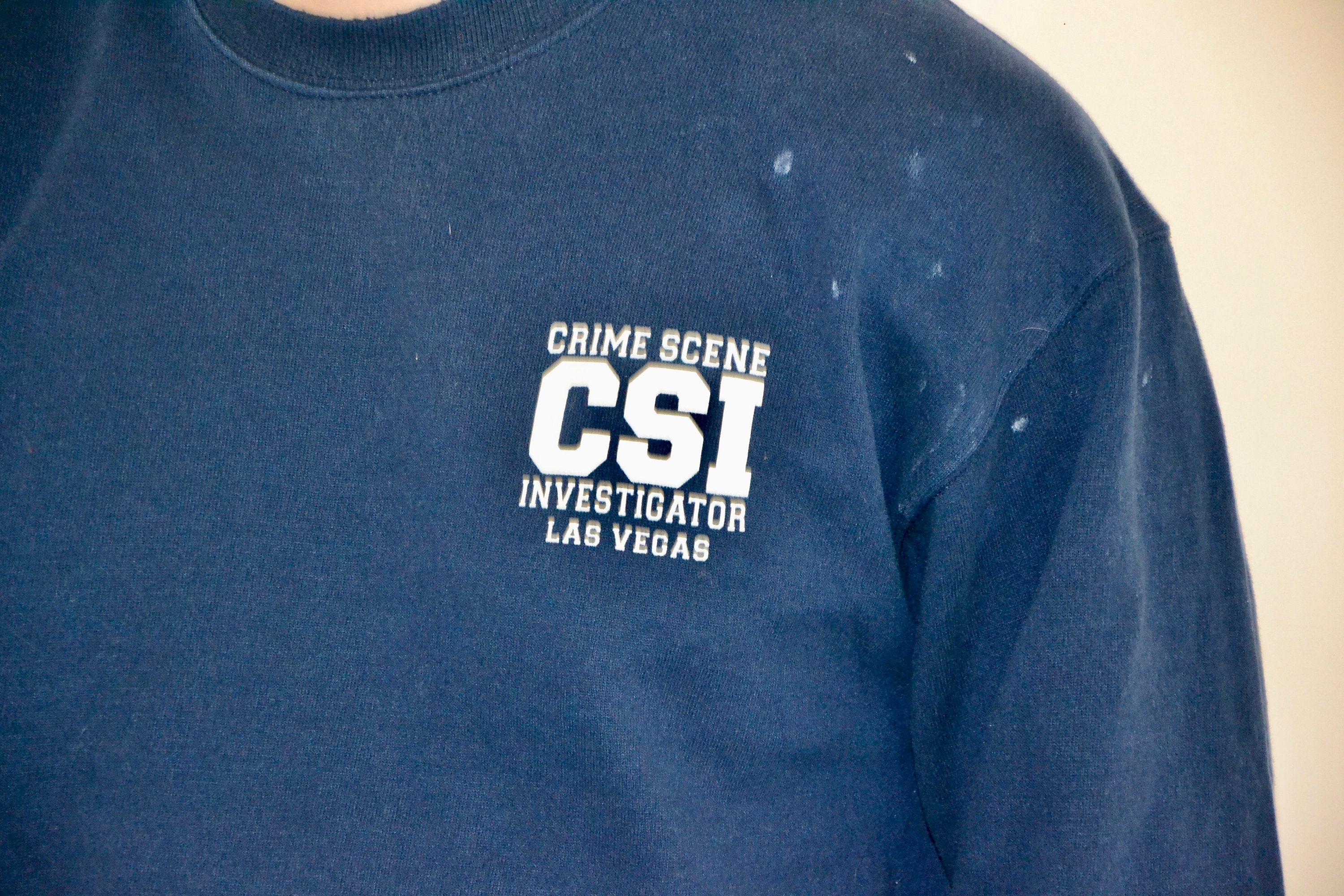ヴィンテージ CSI スウェットシャツ サイズ L ヴィンテージ ブルー 