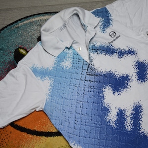 超希少　セルジオタッキーニ　テニスウエア Tシャツ 90'sヴィンテージ　ロゴ 新品】セルジオタッキーニ テニスウェア Tシャツ ゲームシャツ