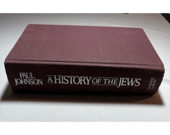 Storia degli ebrei Paul Johnson Copertina rigida Harper & Row Libro di storia religiosa