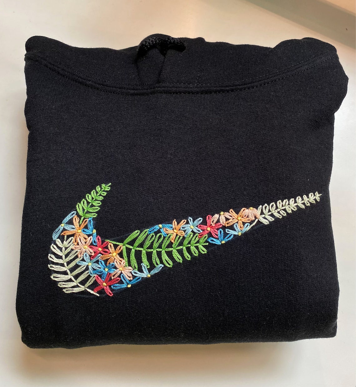 Floral Nike Swoosh Sweatshirt | Etsy