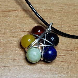 Chakra Pendant - Wire Wrapped Necklace