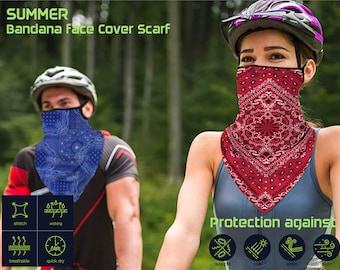 Neck Gaiter with Filter for Men Women | Balaclava Mask | Multi-Function Breathable Neck Gaiter