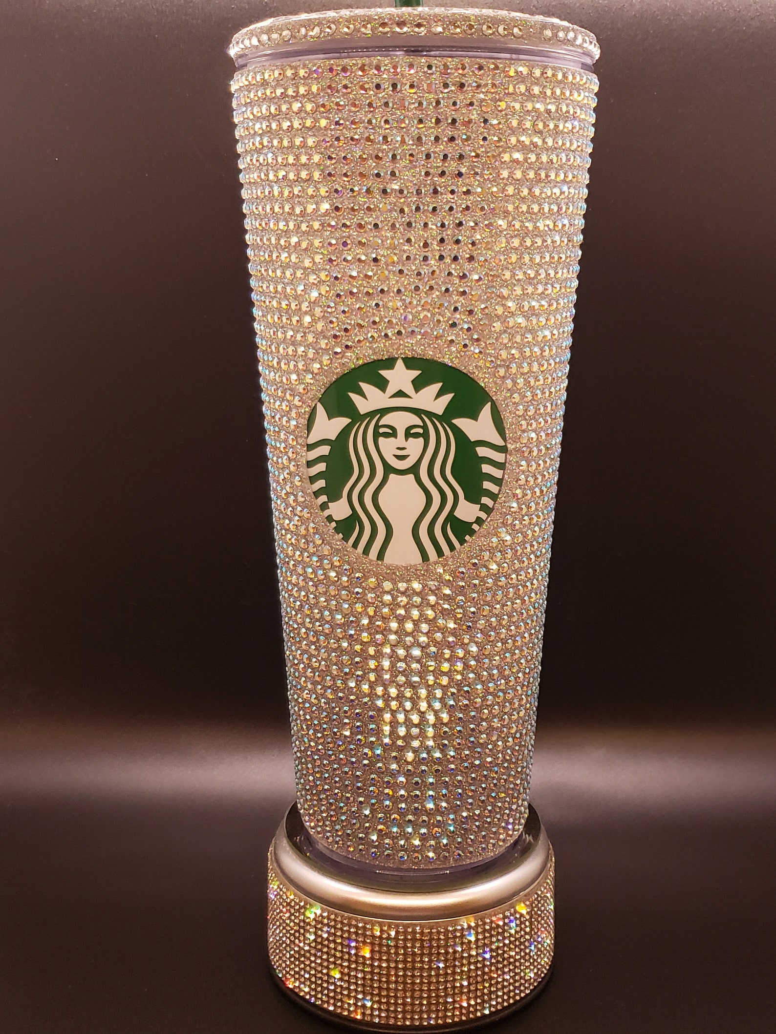 Crystal Rhinestone Starbucks 24 oz Reusable Cold Cup/ Etsy