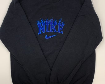 flame nike sweatshirt