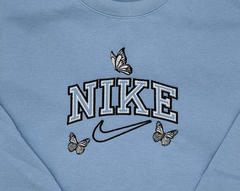 nike grey butterfly hoodie