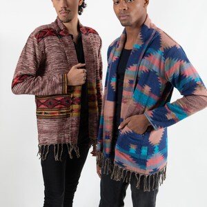 Mens geometric cardigan hot sale