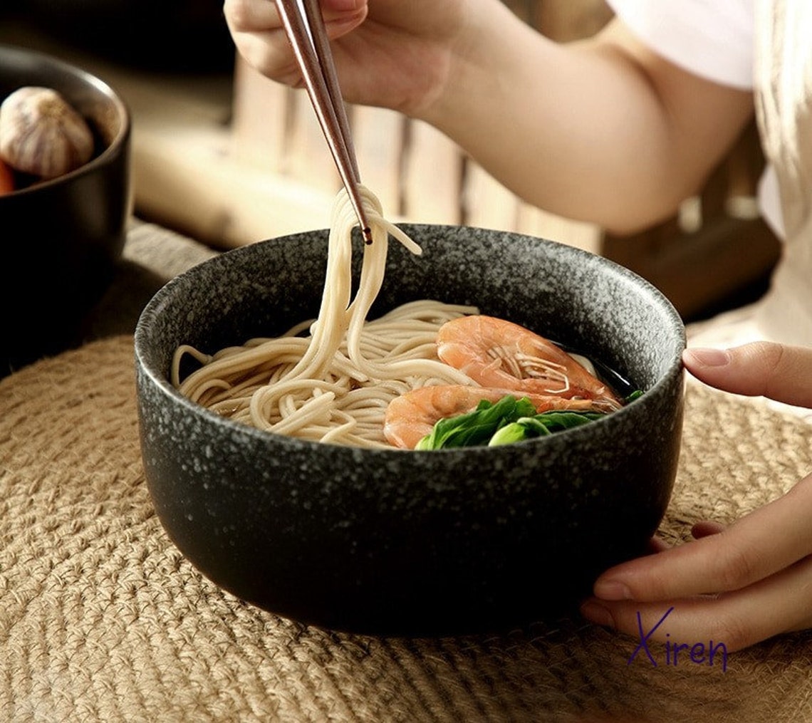 Creative noodle bowl large ramen bowl ceramic millet Etsy