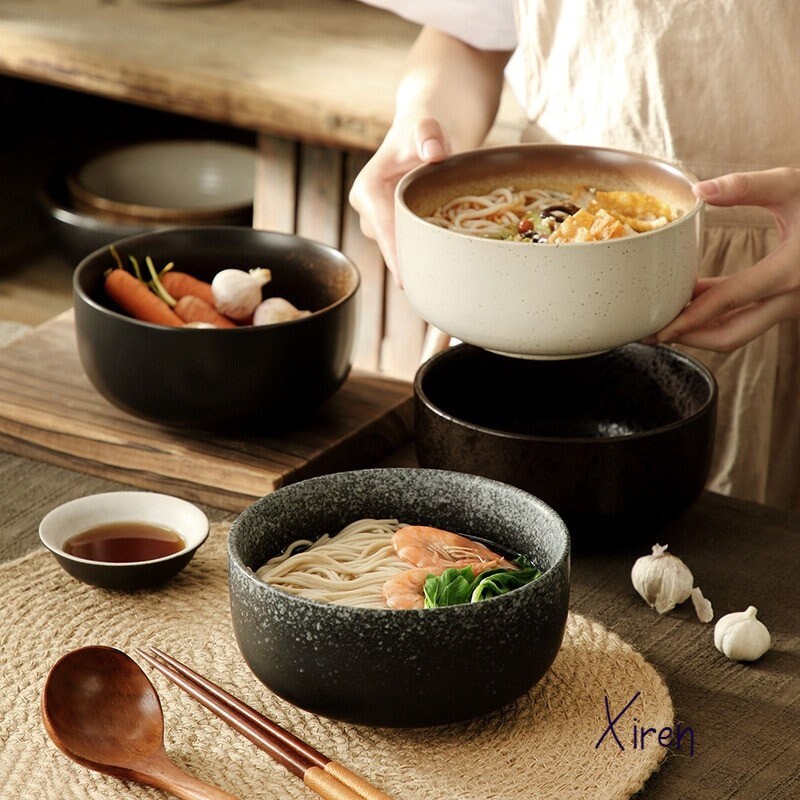 Creative noodle bowl large ramen bowl ceramic millet Etsy