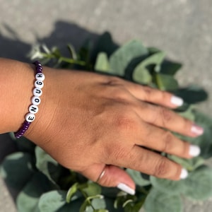 ENOUGH, Bracelet, Religious gifts, Christians,Baptism gift, sisters in Christ, gift ideas, trendy, encouragement gift, Christian sayings